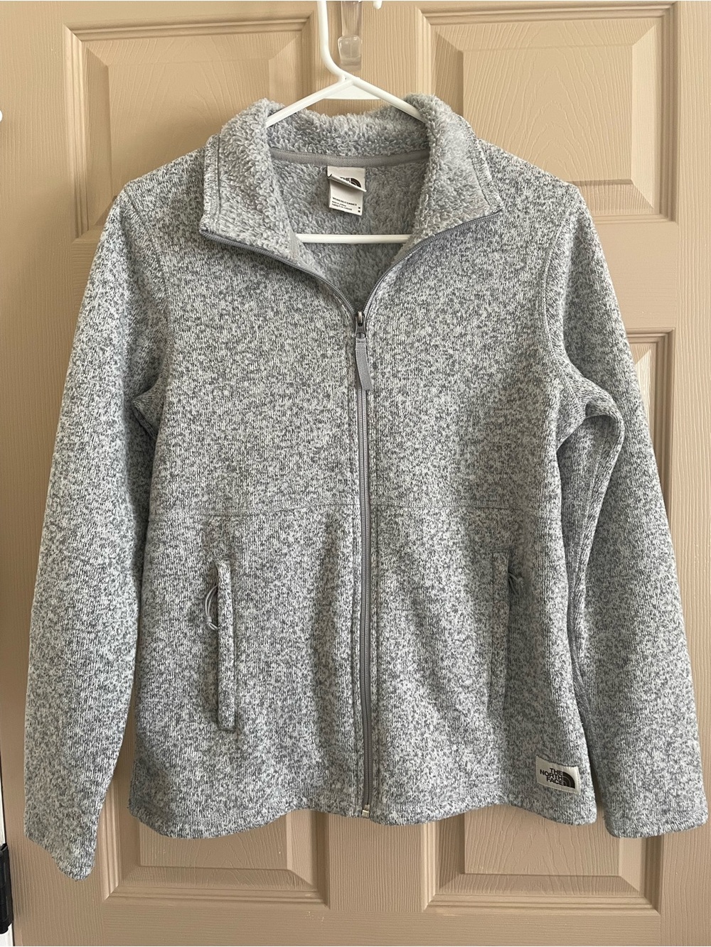 The North Face Women's Light Gray Heather Full-Zip Jacket